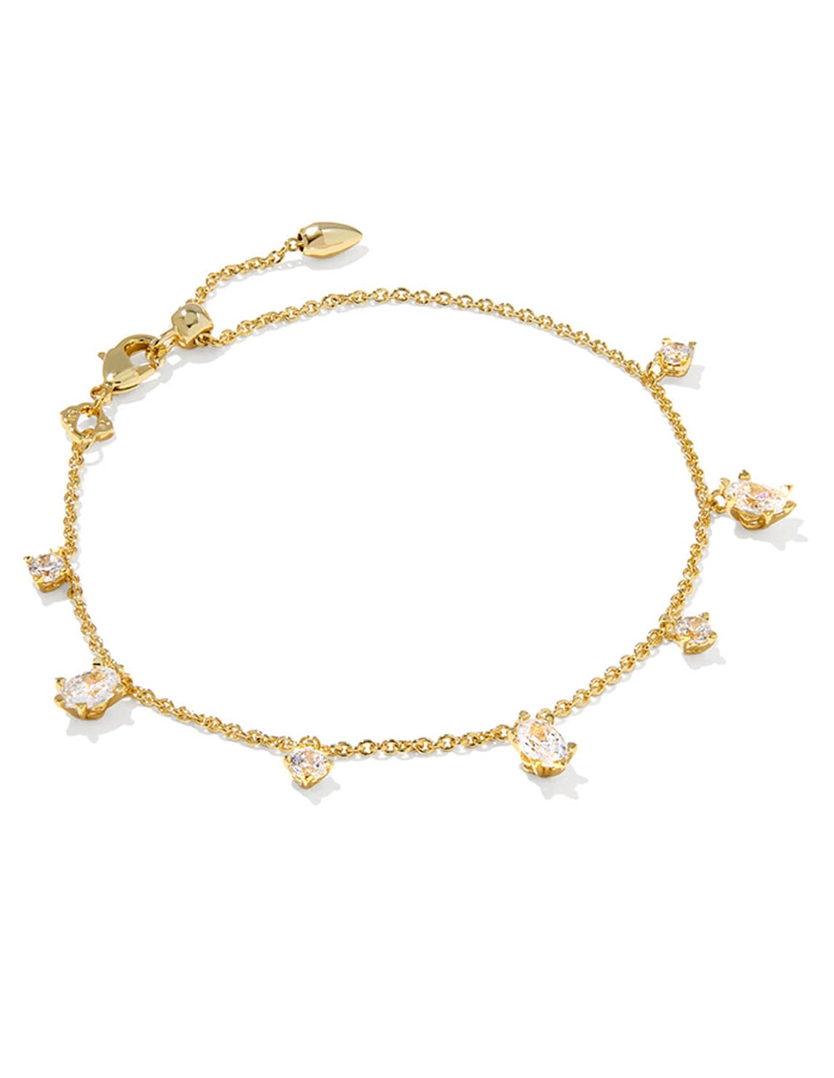 Pulsera con acabado Baño de oro 14 K con zirconia