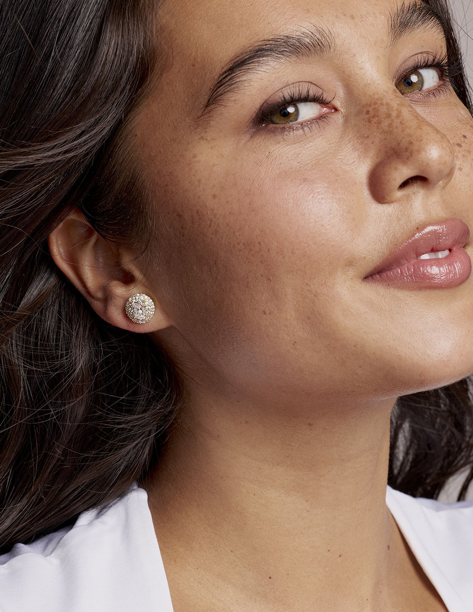 ARETES KENDRA SCOTT BE, UNITALLA, BLANCO