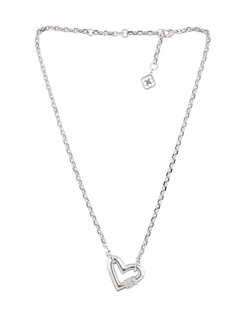 Collar con dije de corazón 14 k 2