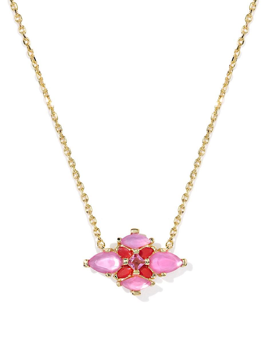 Collar de rombo Abbie de baño de oro