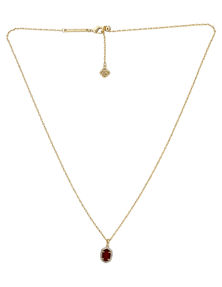 COLLAR DE CRISTAL KEND, SIN TAMAÑO, ROJO