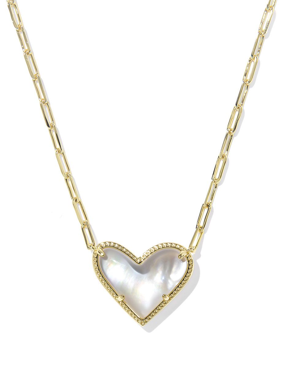 Collar de corazón Preprimavera 14 K