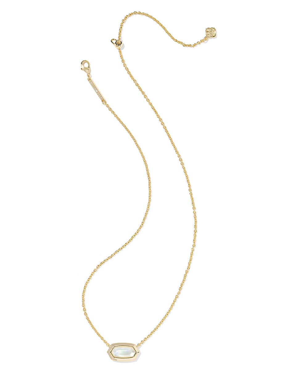 Collar ovalado Elisa Bezel de baño de oro 14 K 2