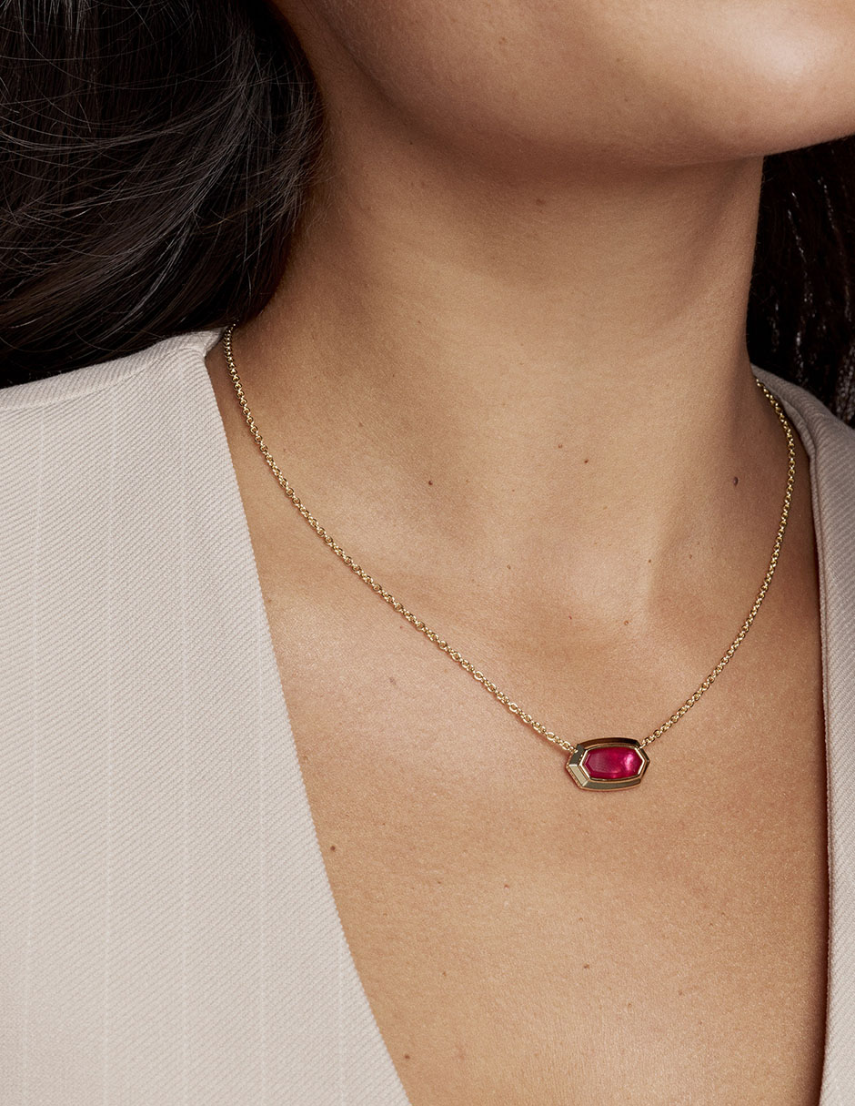 COLLAR KENDRA SCOTT EL, SIN TAMAÑO, ROJO