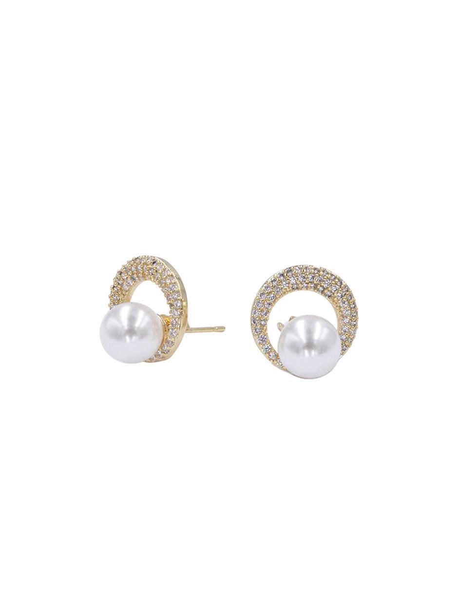 Aretes y collar de esfera perla 3