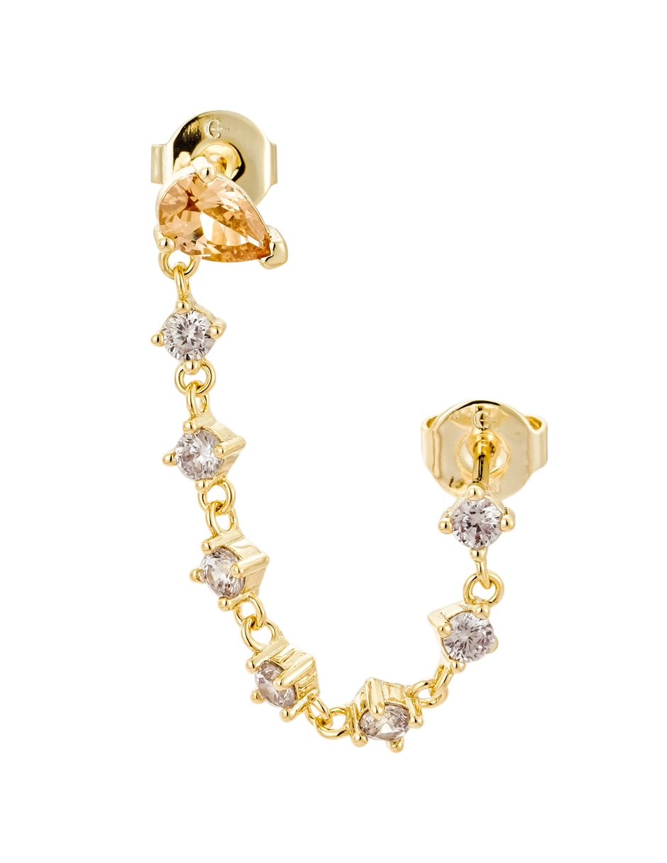 Piercing de estrella baño de oro 14 K zirconia Piercing de estrella baño de oro 14 K zirconia