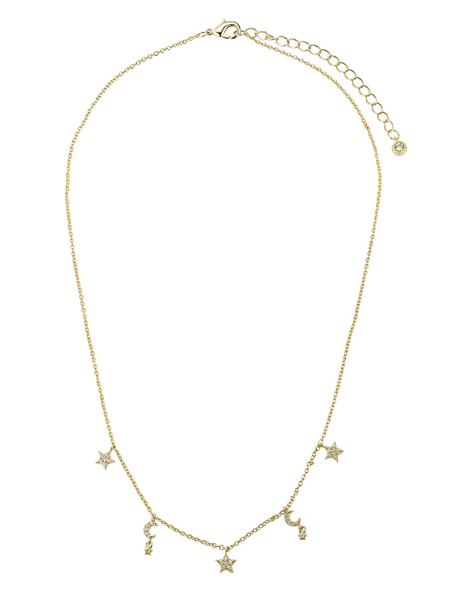 Collar de estrella Estrellas de baño de oro 14 K 2