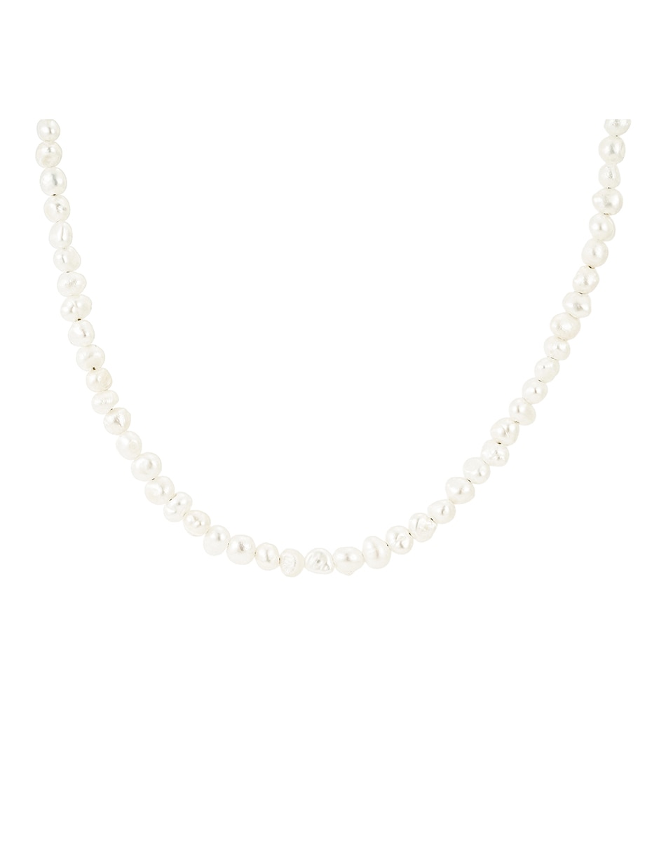 Collar Perlas de baño de oro 14 K
