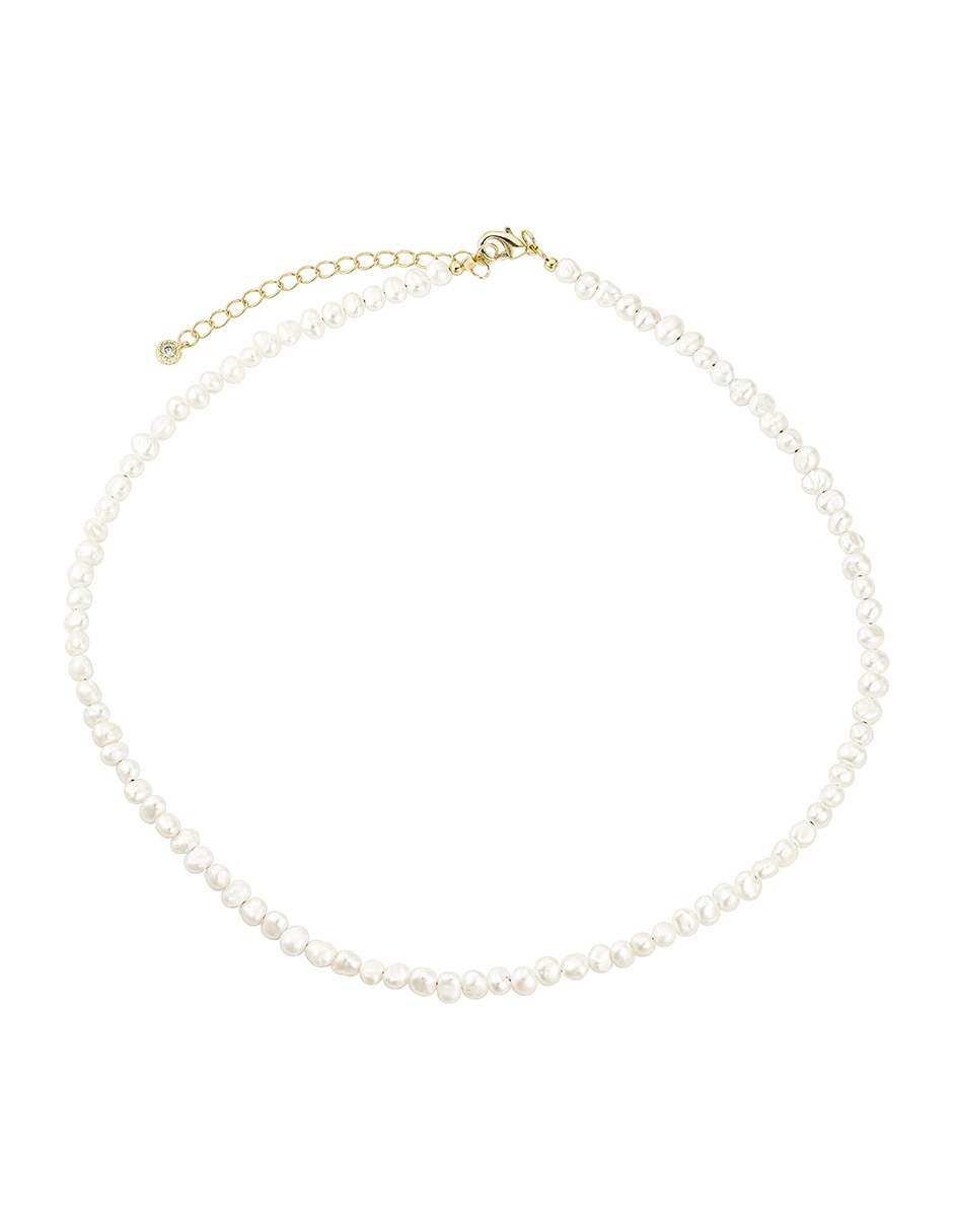 Collar Perlas de baño de oro 14 K 2