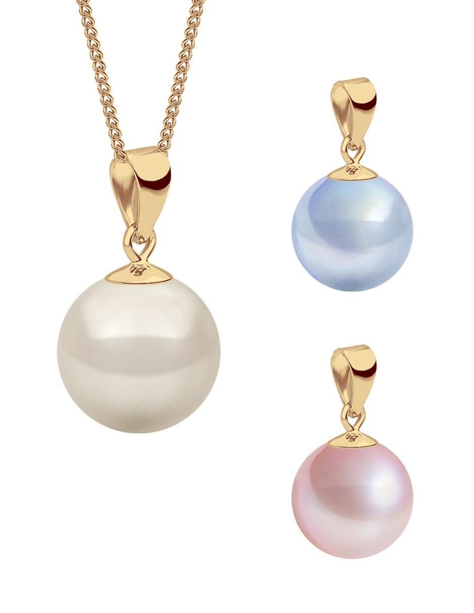 Set collar Éclair perla de cristal