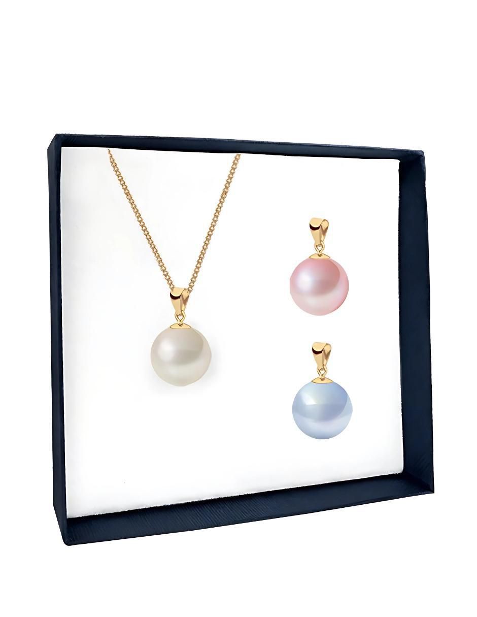 Set collar Éclair perla de cristal 3