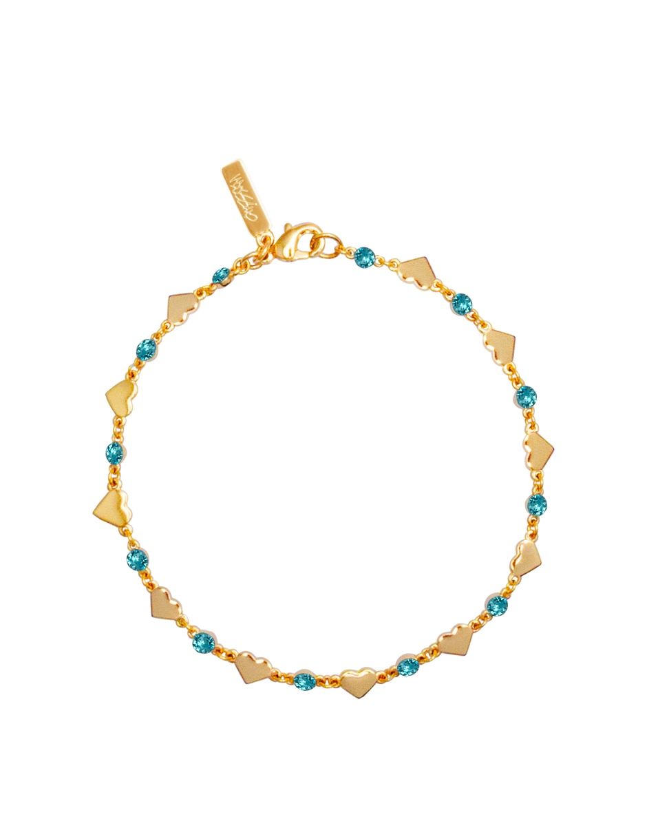 Pulsera Chatón Turquesa con acabado pulido