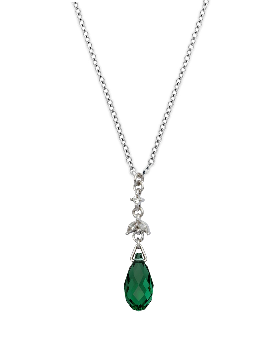 Collar con dije de gota Briolettes