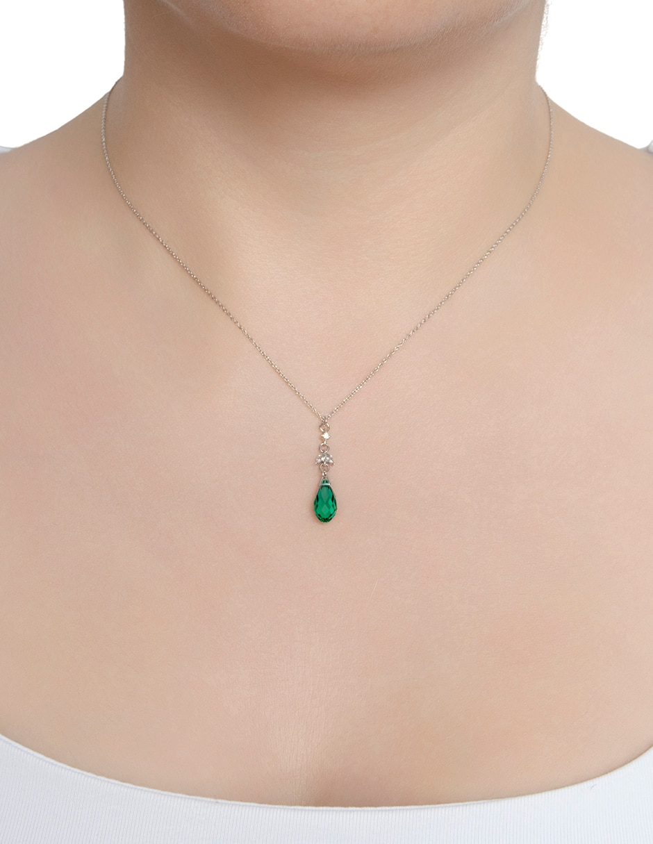 Collar con dije de gota Briolettes 3