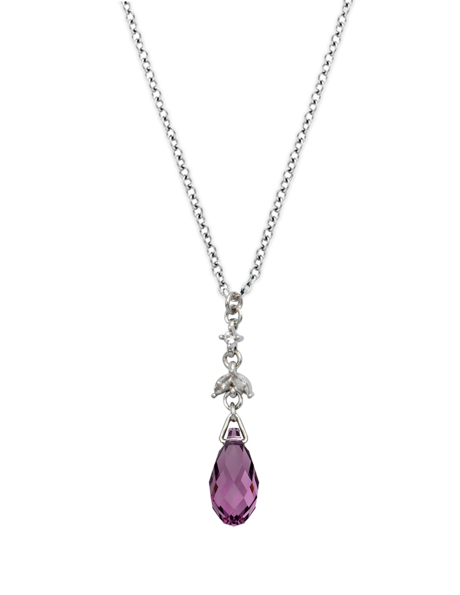 Collar con dije de gota Briolettes