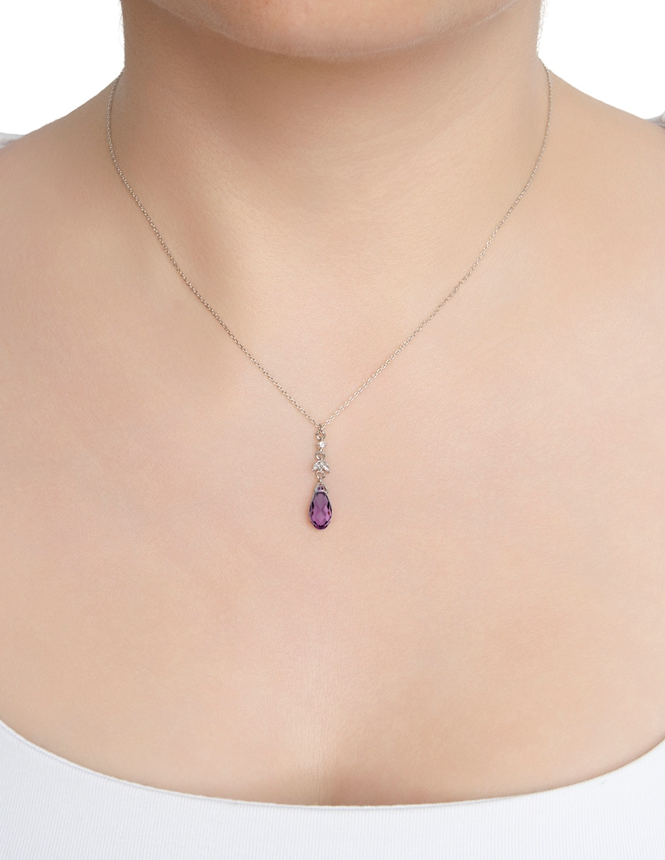 Collar con dije de gota Briolettes 3