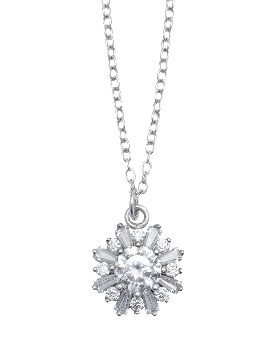 Collar con dije Snowflake de plata P 925
