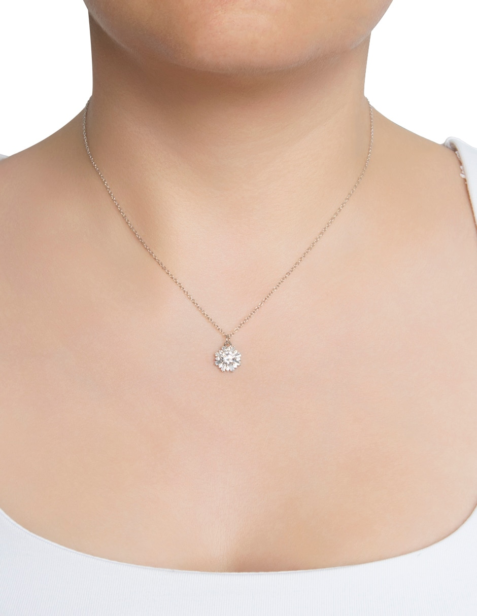 Collar con dije Snowflake de plata P 925 3