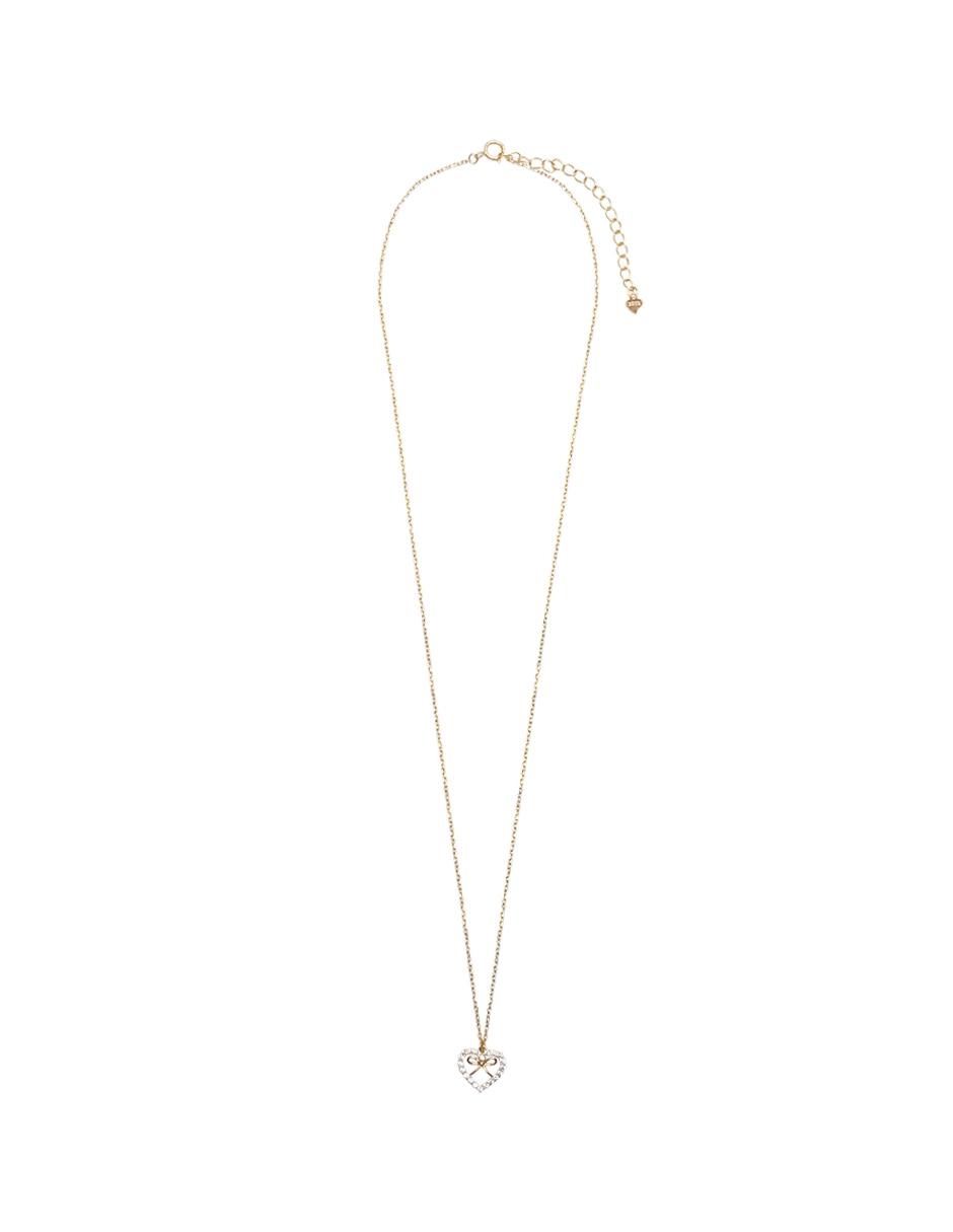 Collar con dije de corazón Coquette de plata P 925 2