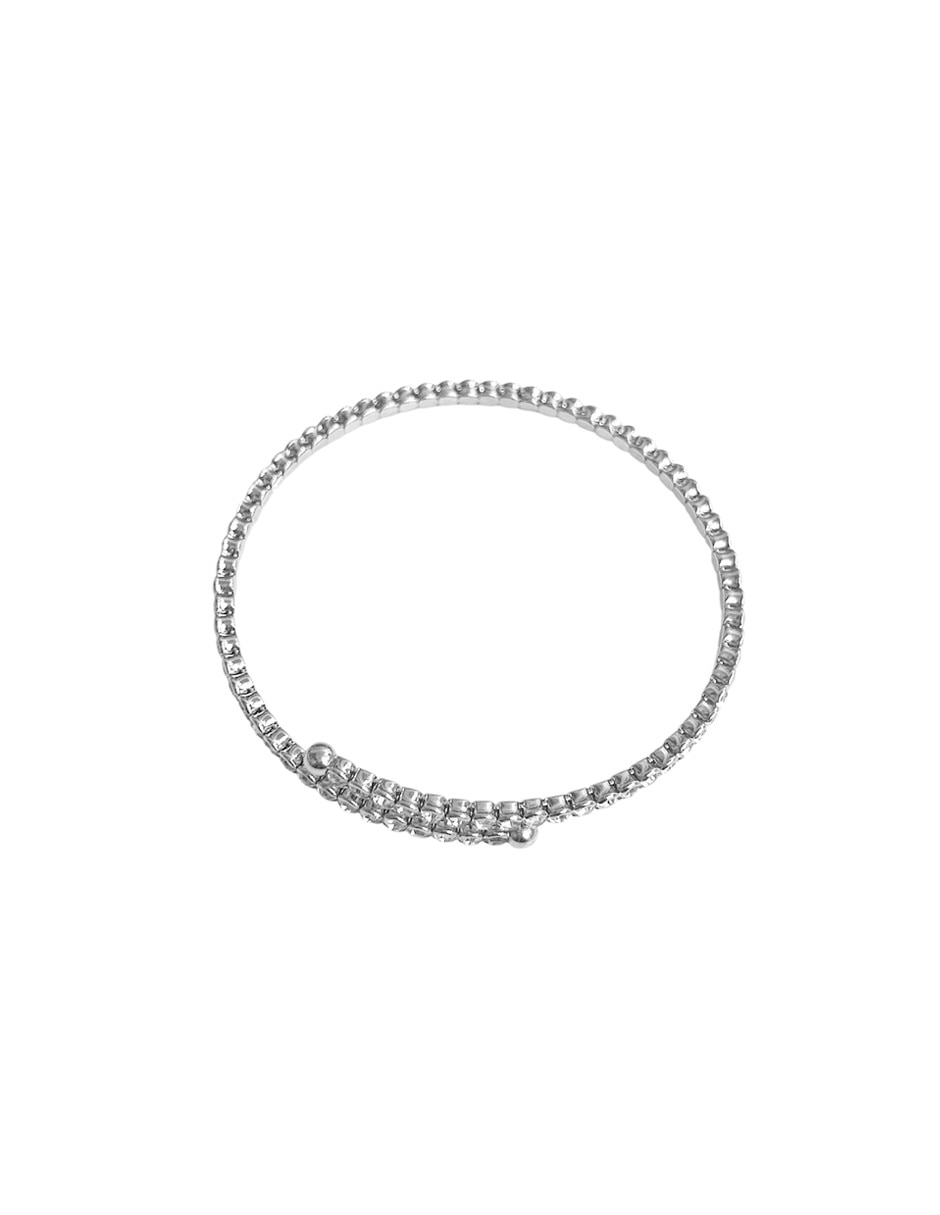 Pulsera Cup Chain con acabado baño rodio