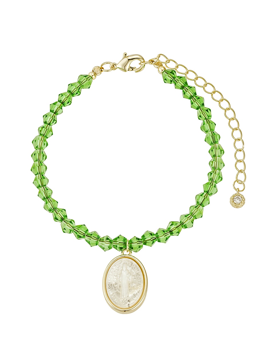 Pulsera 14 k Religiosos Baño de oro