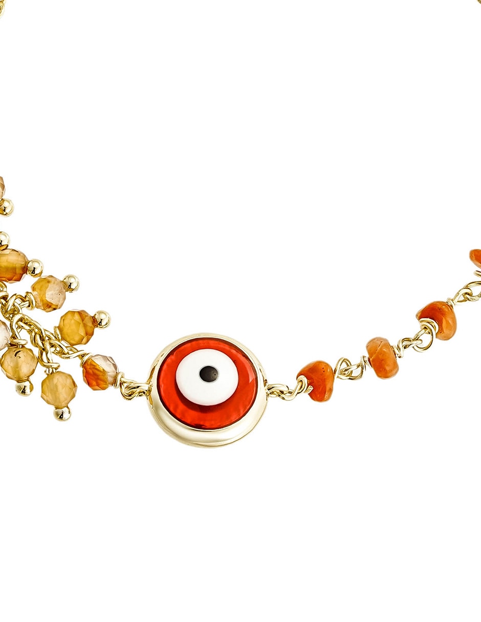 Pulsera 14 k Protección con acabado baño de oro 2