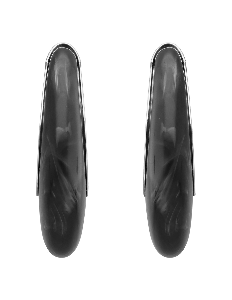 Aretes largos Adria con acabado esmaltado
