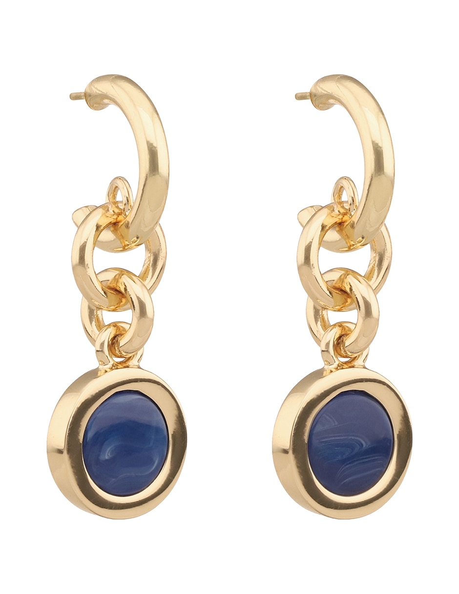Aretes largos Adria con acabado esmaltado 2