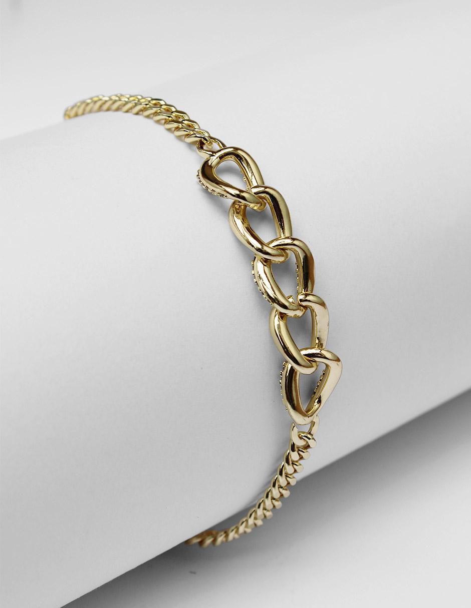 Pulsera de oro laminado 8 k con acabado brillante 5