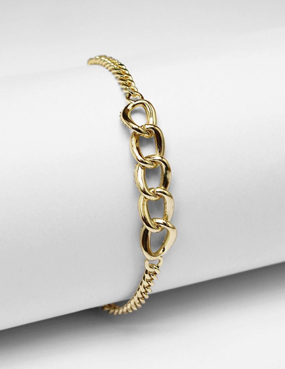 Pulsera de oro laminado 8 k con acabado brillante 6