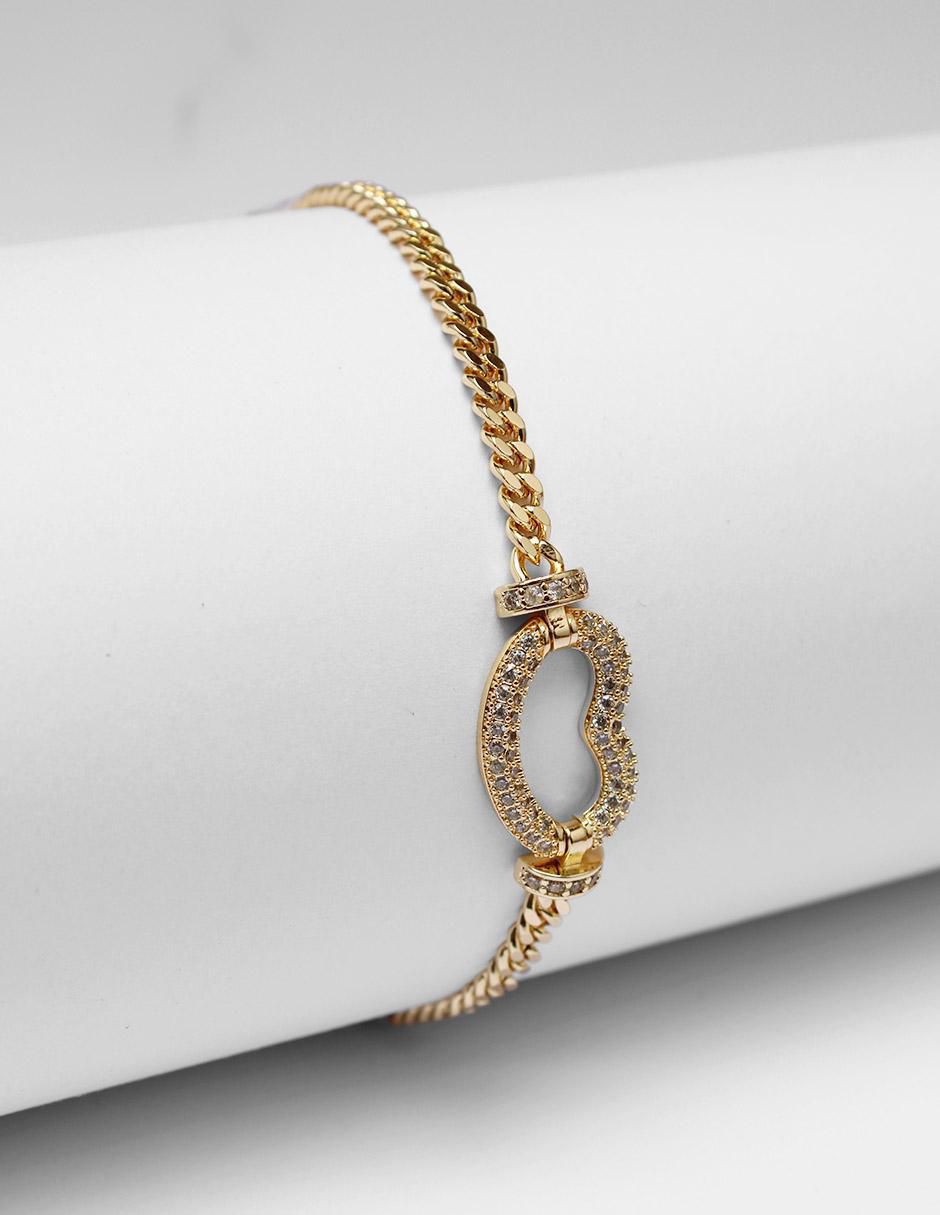 Pulsera de oro laminado 8 k con acabado brillante 3