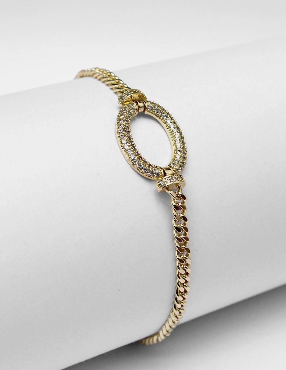 Pulsera de oro laminado 8 k con acabado brillante 2