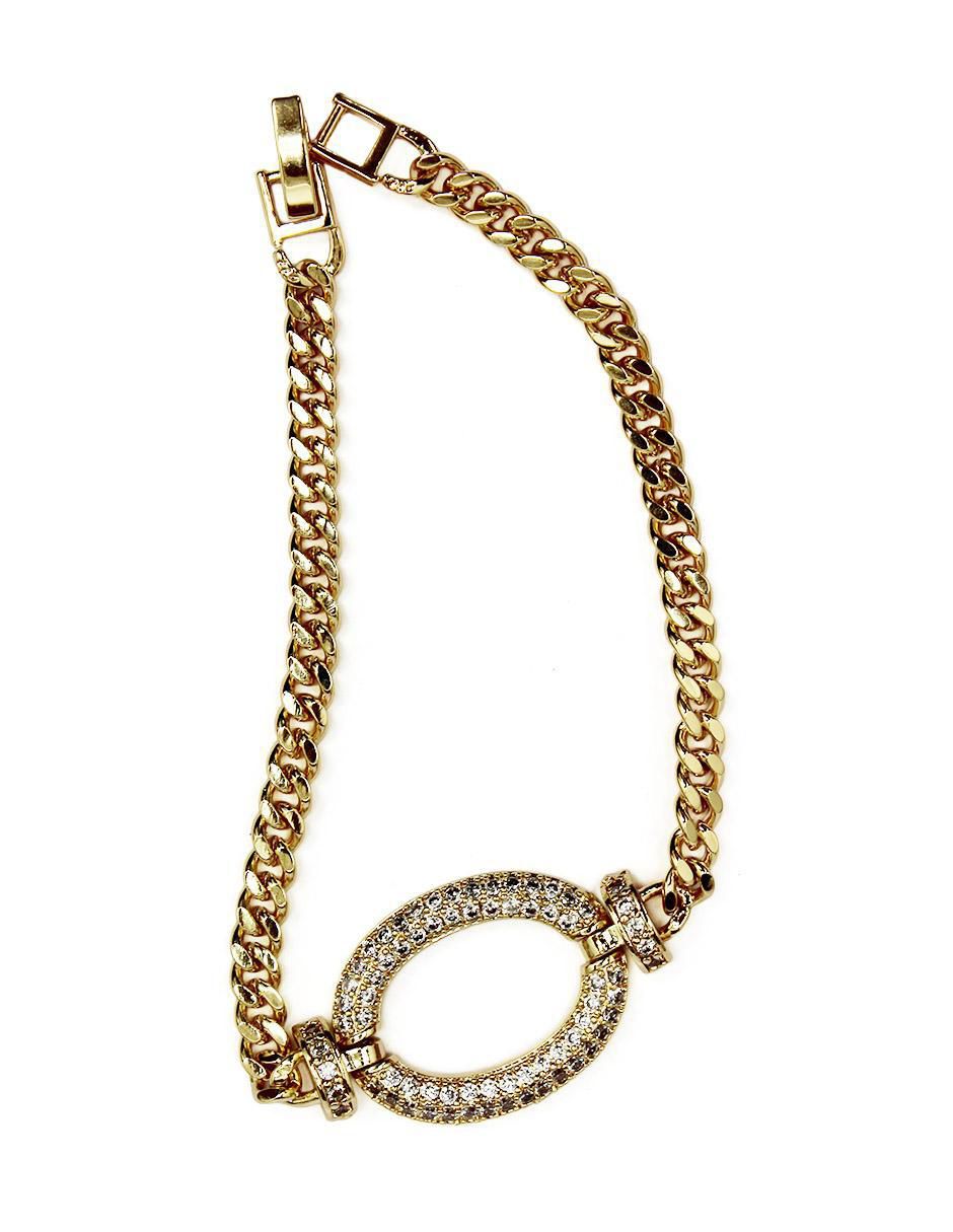 Pulsera de oro laminado 8 k con acabado brillante 3