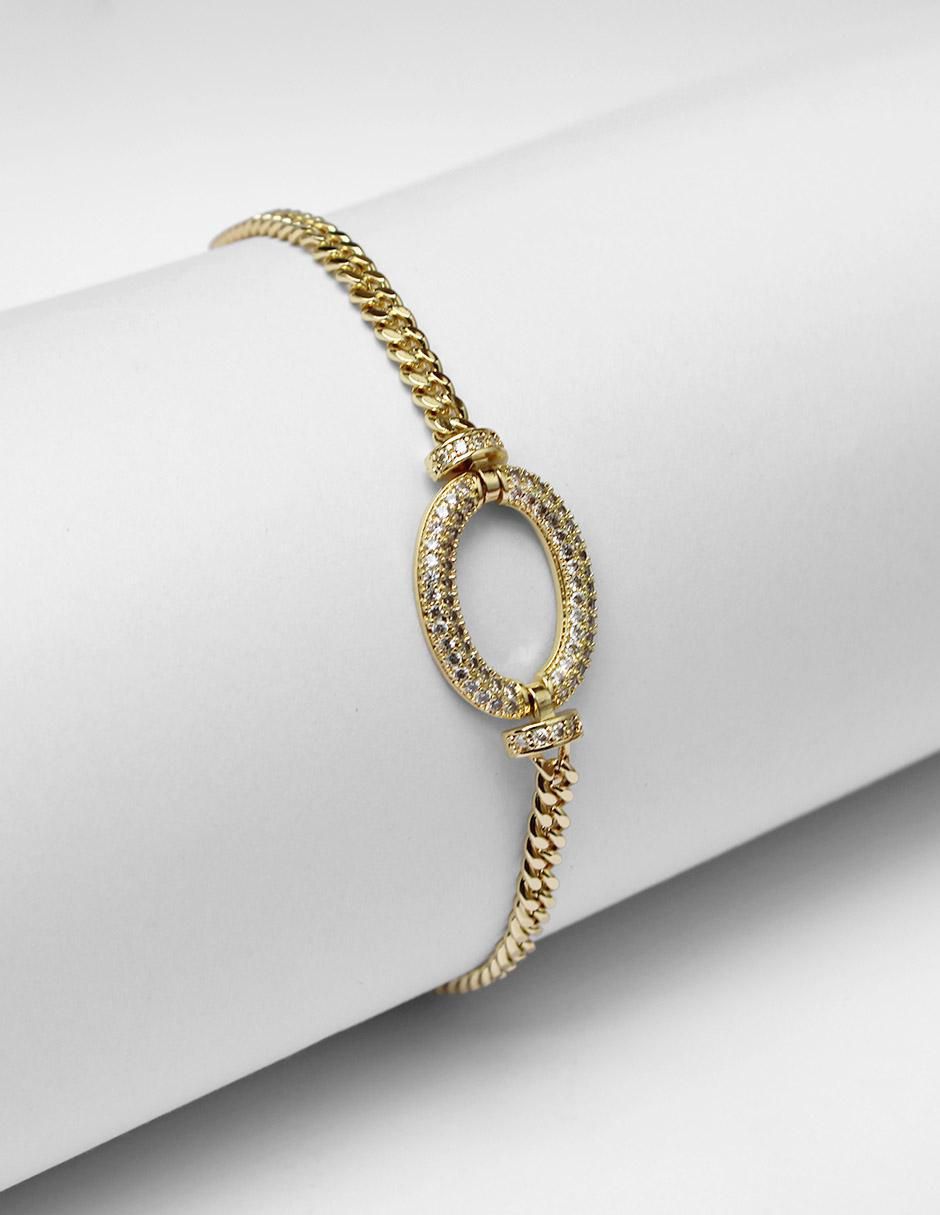 Pulsera de oro laminado 8 k con acabado brillante 5