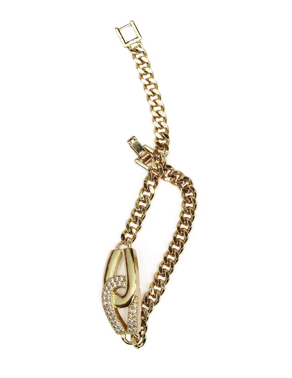 Pulsera de oro laminado 8 k con acabado brillante 3