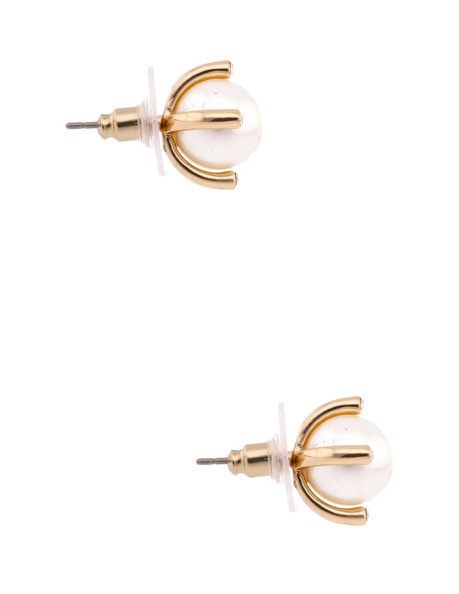 Arete corto de perla Award Winner con acabado mate 3