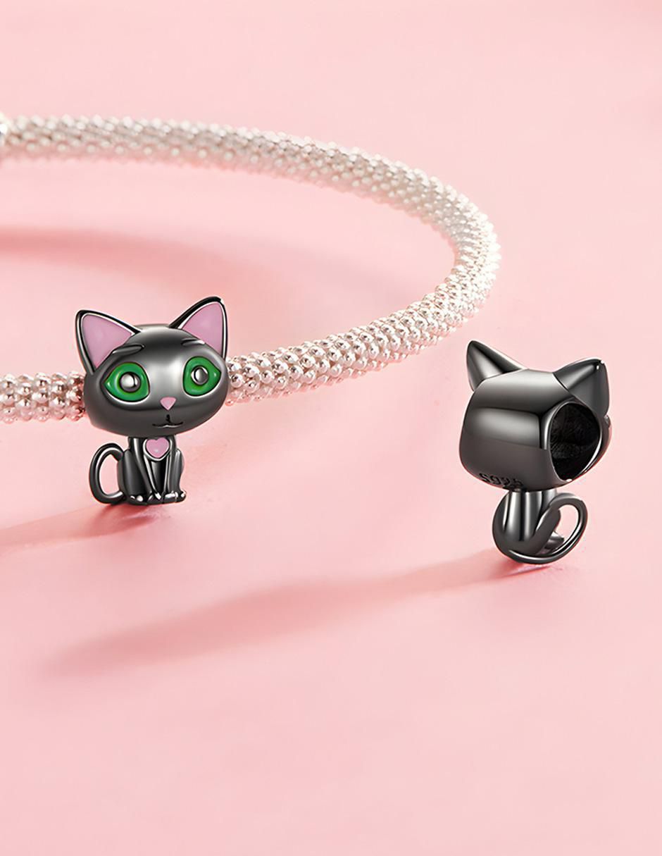 Charm de gato kiki collection de plata P 925 3