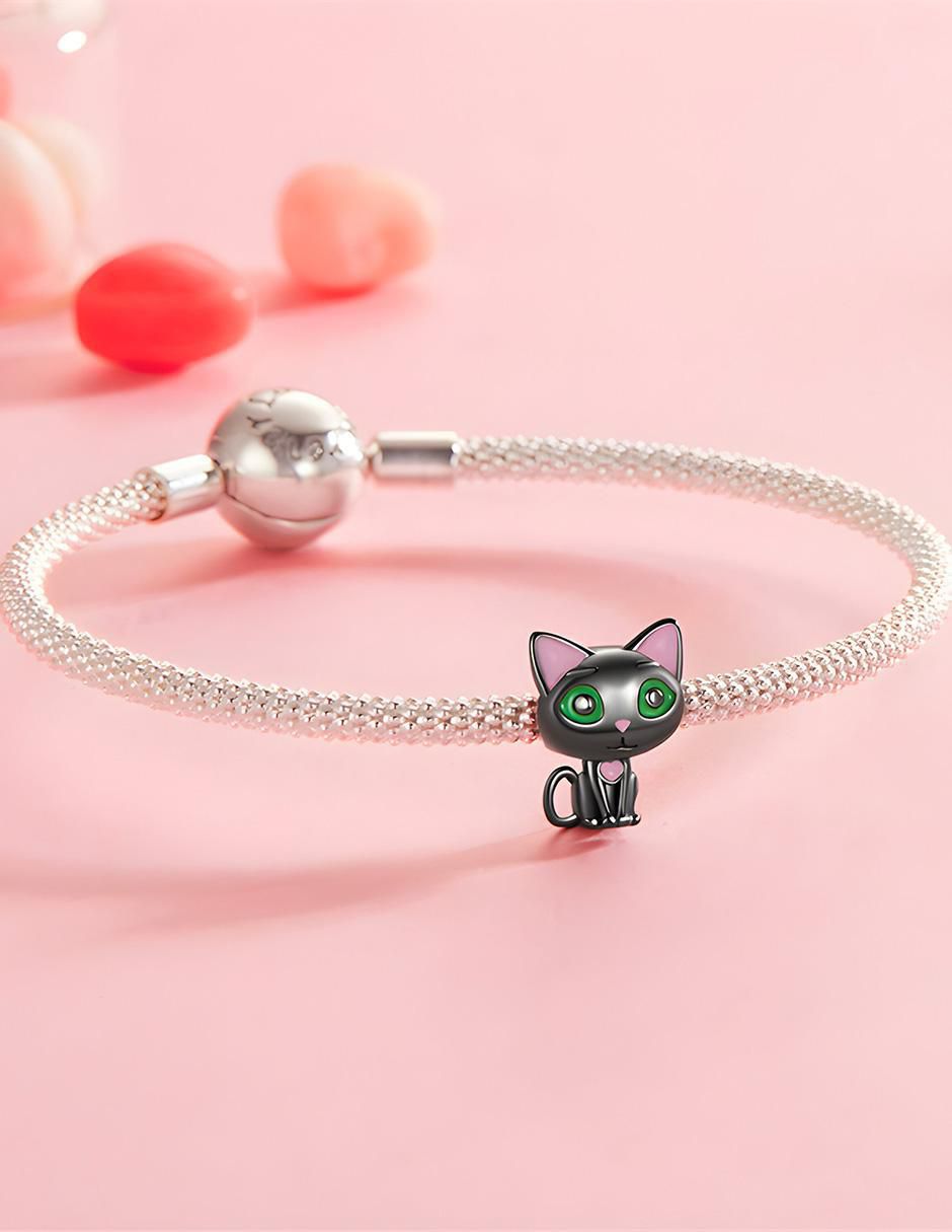 Charm de gato kiki collection de plata P 925 4