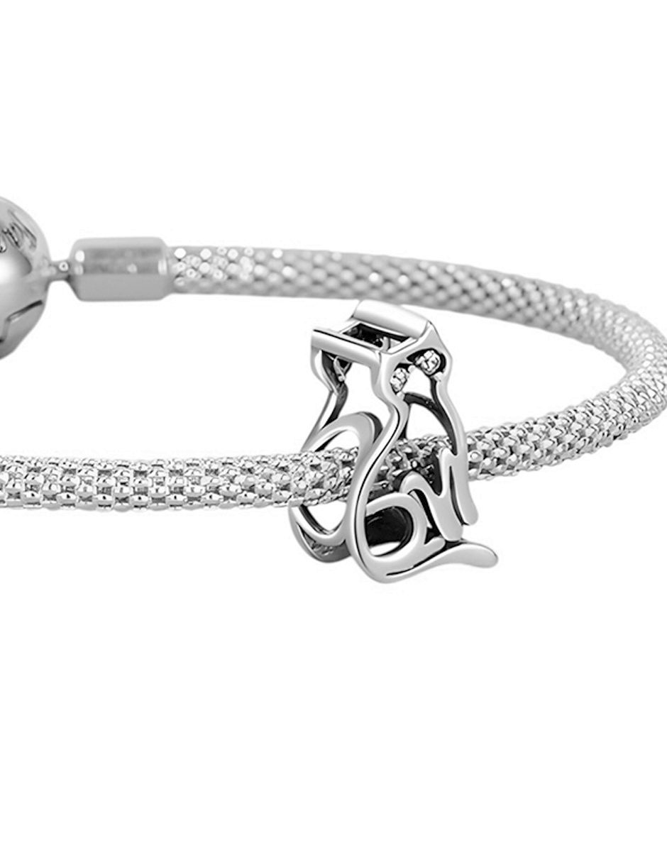Charm de gato kiki collection de plata P 925 zirconia 4
