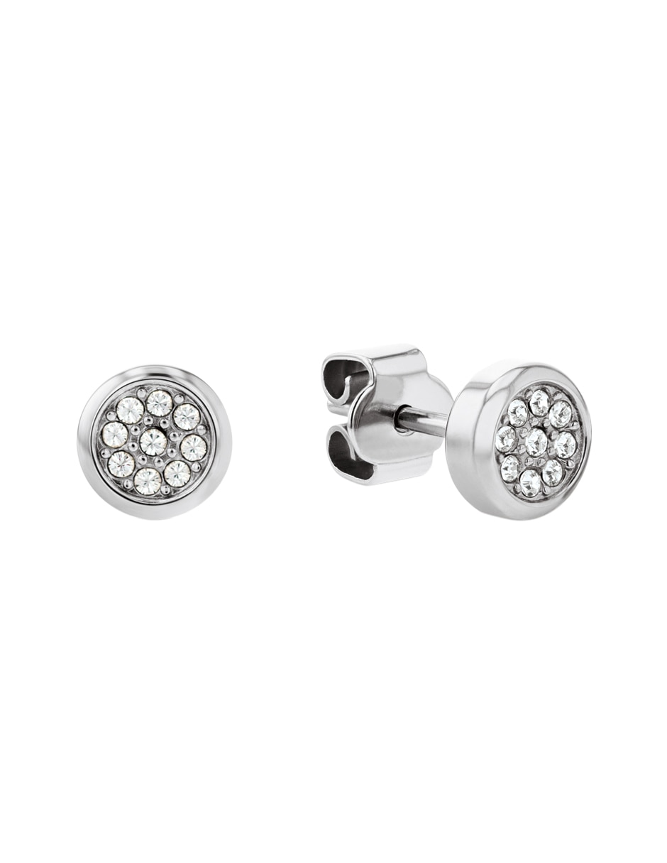 Set de aretes con acabado brillante cristal 2