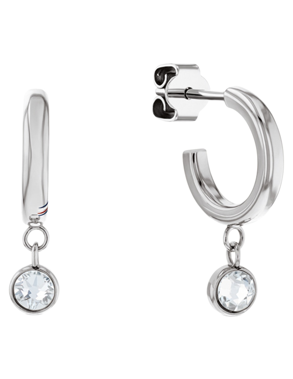 Set de aretes con acabado brillante cristal 4