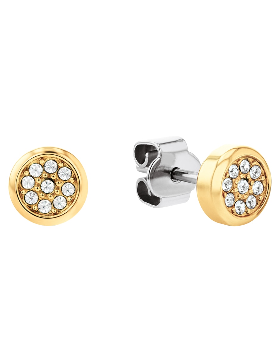 Set de aretes con acabado brillante cristal 2