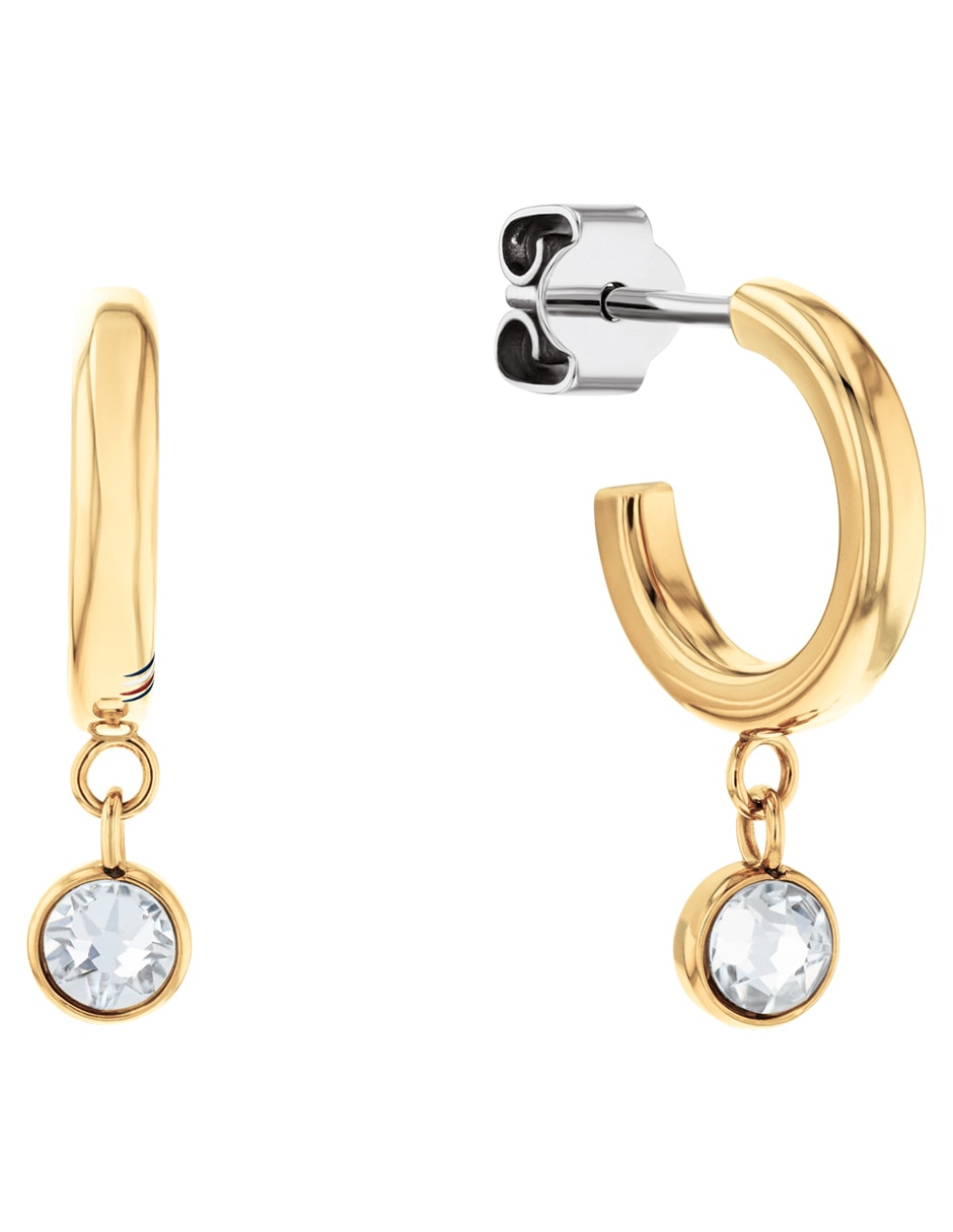 Set de aretes con acabado brillante cristal 4