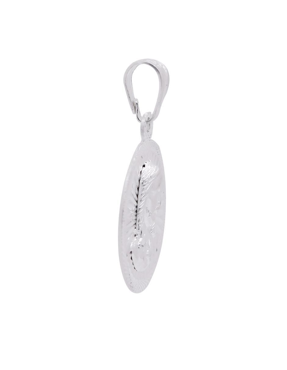 Dije redondo sin colección jesucristo de plata P 925 3