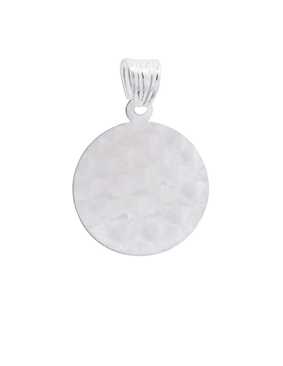 Dije redondo sin colección jesucristo de plata P 925 4