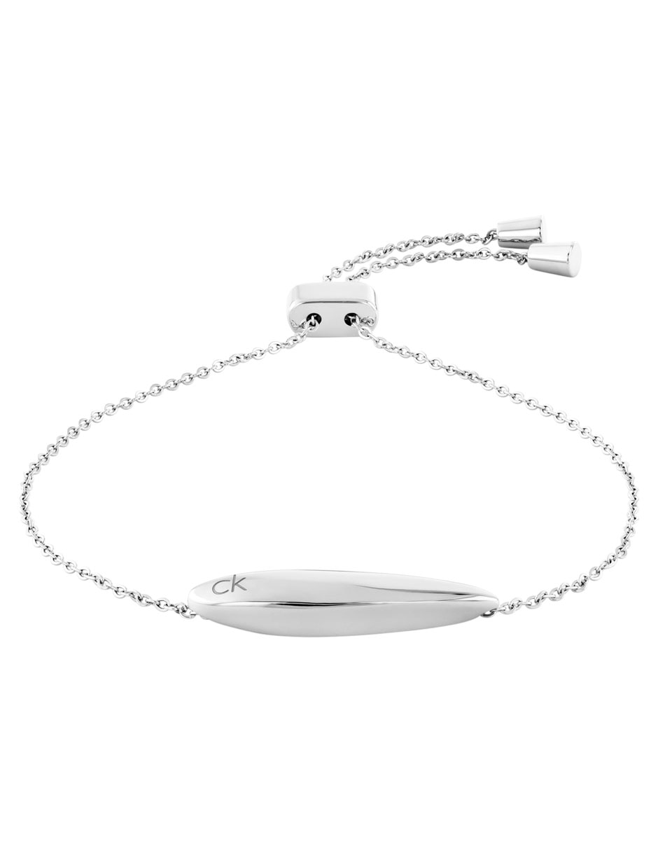 Brazalete de acero inoxidable Sculpted con acabado brillante