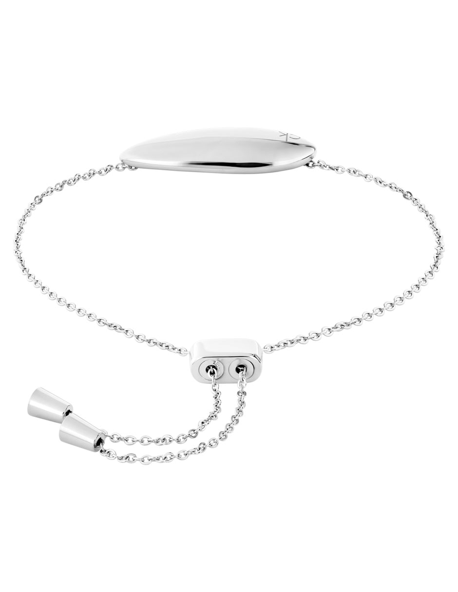 Brazalete de acero inoxidable Sculpted con acabado brillante 2