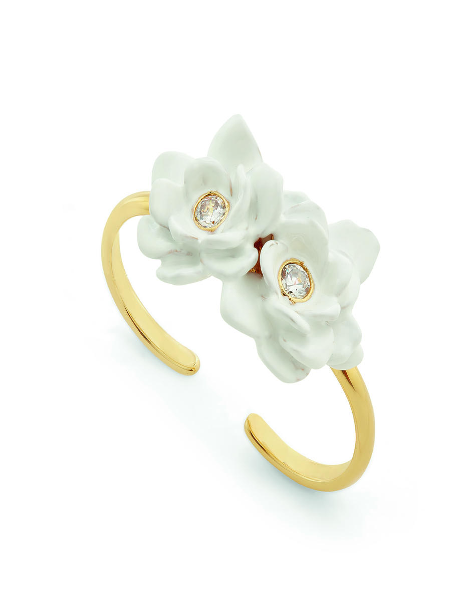 Anillo de flor Spring Ball cristal esmaltado 2