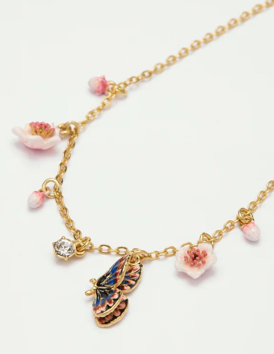 Pulsera Hanami con acabado baño de oro 2