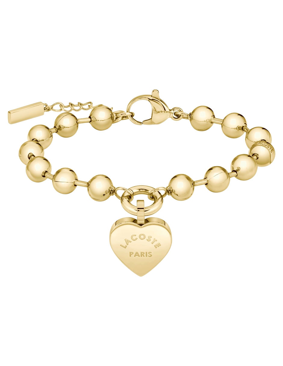 Pulsera de acero inoxidable Love my Croc con acabado brillante 2